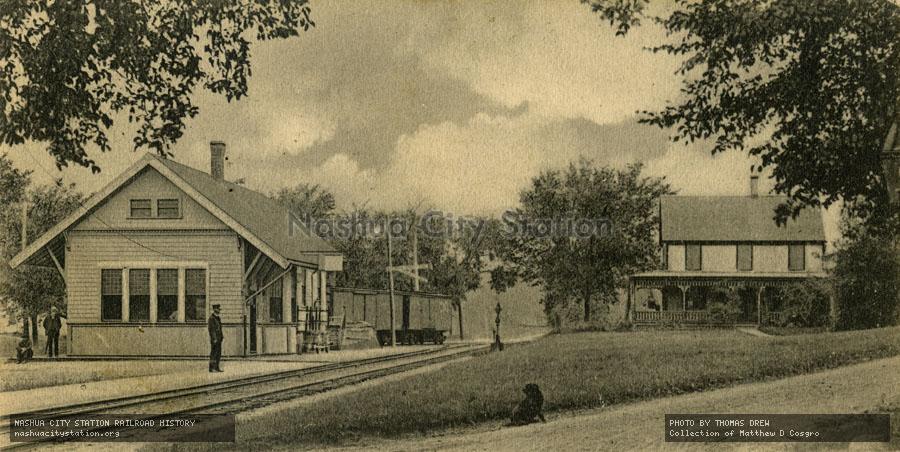 Postcard: New York, New Haven & Hartford Railroad Station, South Hanover, Massachusetts